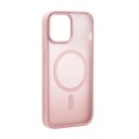 Puro iPhone 15 Puro Gradient Deksel - MagSafe Kompatibel - Gjenomsiktig / Rosa