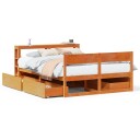  Sengeramme uten madrass brun 135x190 cm heltre furu 3306398