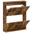 vidaXL Vegghengt skoskap HAARLEM 71 x 17 x 86 cm Konstruert tre