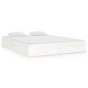 vidaXL Sengeramme hvit heltre 135x190 cm 4FT6 Double