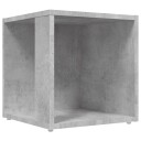 vidaXL Sidebord betonggrå 33x33x34,5 cm sponplate