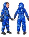 Blått Unisex Astronautkostyme til Barn - 8-10 ÅR