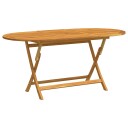 vidaXL Sammenleggbart hagebord 160x85x75 cm heltre eukalyptus
