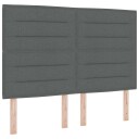  Box Spring Seng med madrass Mørkegrå 160x200 cm Stoff