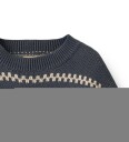 Wheat Jacquard Pullover Harlow   Navy   116
