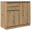  Skjenk med skuff artisan eik 71x35x65 cm konstruert tre
