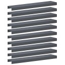vidaXL Kantprofil til hage 10 stk. 100 x 20 x 5 cm Stål Antrasitt