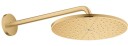 Grohe Rainshower Mono takdusj, Ø31 cm, vannbesparende, børstet messing