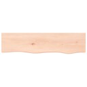 vidaXL Vegghylle 80x20x6 cm ubehandlet heltre eik