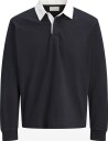 Jack & Jones Jorsalamanco Ls Rubgy Polo Styd   DARK NAVY   XL