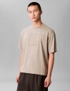 Calvin Klein Ss Rlxd Premium Interlock Emblem Beige S