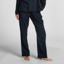Hunkemöller Flannel nattbukser blå  XS Kvinner