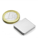 SuperMagneter Blokk Magnet 20 X 20 X 3 Mm - Kvadratisk Neodymmagnet