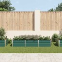 vidaXL Høybed galvanisert stål 240x80x45 cm grønn