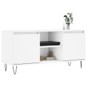 vidaXL TV-benk hvit 104x35x50 cm konstruert tre 8720845906634