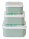 SARO Baby Set of 3 Lunch Boxes Hunter Mint