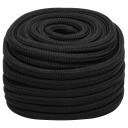  Båttau helsvart 20 mm 50 m polypropylen
