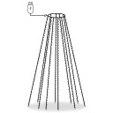 vidaXL Nettlys for juletre med 400 LED blå 400 cm