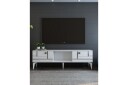 Varno TV benk 150 cm   Hvit/Sølv