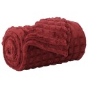 vidaXL Kastteppe Bordeaux Rød 150 x 130 cm Fleece