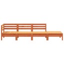 Hagebenk 4-seters voksbrun heltre furu 838051