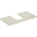 GEBERIT ONE bordplate 900x470x30mm utskjæring i midten for høy kompakt kum