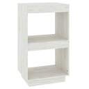 vidaXL Bokhylle hvit 40x35x71 cm heltre furu