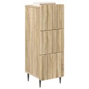 vidaXL Skuffeskap Sonoma eik 33 x 34,5 x 92 cm Konstruert tre