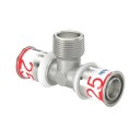 Uponor S-press Plus T-rør 32mm Med Utvendig Gjenge for Hydraulikk