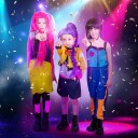 Fiestas Guirca K-pop Starry Buns Barn Parykk One size 48173