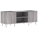 Hifi benk grå sonoma 121x38x48 cm konstruert tre