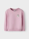 Name It Divina Long Sleeve Sweat Brushed Rosa 98