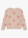 Vero Moda Girl Doffy Intarsia Long Sleeve O Nck Pullover Rosa 116