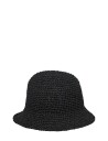Becksöndergaard Solid Saverina Straw Hat   Black   M/L