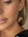 Bud to rose Globe Maxi Hoop Silver Gold 