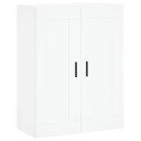  Veggmontert skap hvit 69,5x34x90 cm konstruert tre 8720845950453