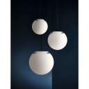 Frandsen Koi Taklampe Ø19 Opal Hvit/ Sort Sticks