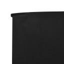 vidaXL Vindskjermer 3 paneler stoff 400x120 cm svart