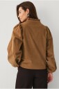 Ellos Collection   Bluse i cord   Brun