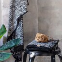 Mette Ditmer Morocco håndkle 70 x 140 cm Black-white