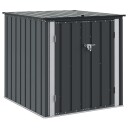 vidaXL Hage Lagringsboks Svart 101,5 x 107 x 100 cm Stål