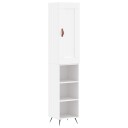 vidaXL Highboard hvit 34,5x34x180 cm konstruert tre 8720845497194