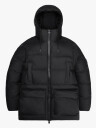 Rains Alta Long Puffer Cargo Jacket Sort XL