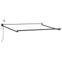  Elektrisk uttrekkbar markiseramme Antrasitt 3 x 2 m Aluminium
