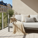 Pledd   Juneau Blanket beige Størrelse: 130 x 160 cm
