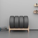 vidaXL Dekkstativ 120x40x40 cm heltre furu