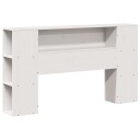  Seng med bokhylle uten madrass hvit 120x190 cm heltre 3323891