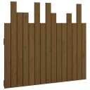 vidaXL Veggmontert hodegavl honningbrun 95,5x3x80 cm heltre furu