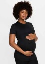 Nike One Maternity Dri-Fit Short Sleeve Top Sort XL