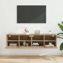  TV Veggskap 2 pcs Artisan Eik 60 x 30 x 30 cm Konstruert tre